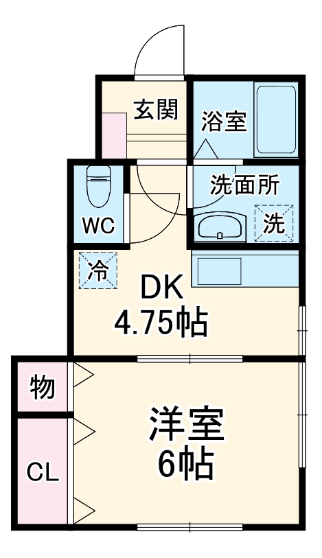 ナリトモ宮崎Bの間取り