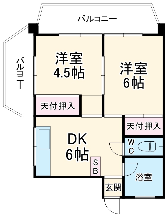 南浦和コーポの間取り