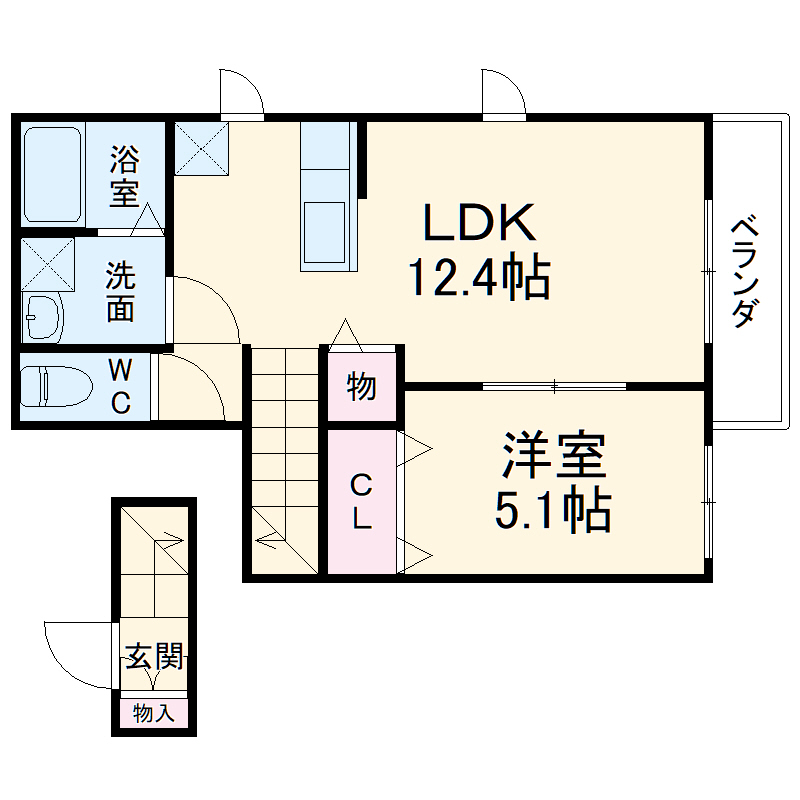 Brownies Chuoの間取り