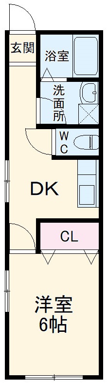 コスモパレス平塚Ⅱの間取り
