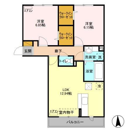 ルシャトーMの間取り