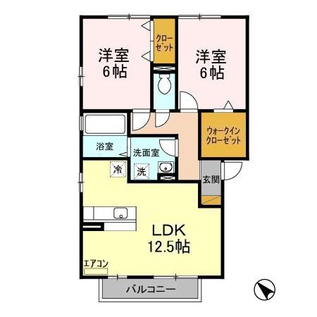 グリーンコート貝塚 2号館の間取り