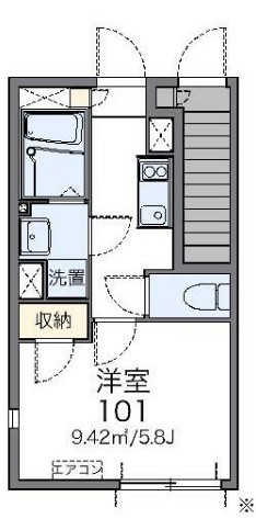 レオネクストベル フォンターナの間取り