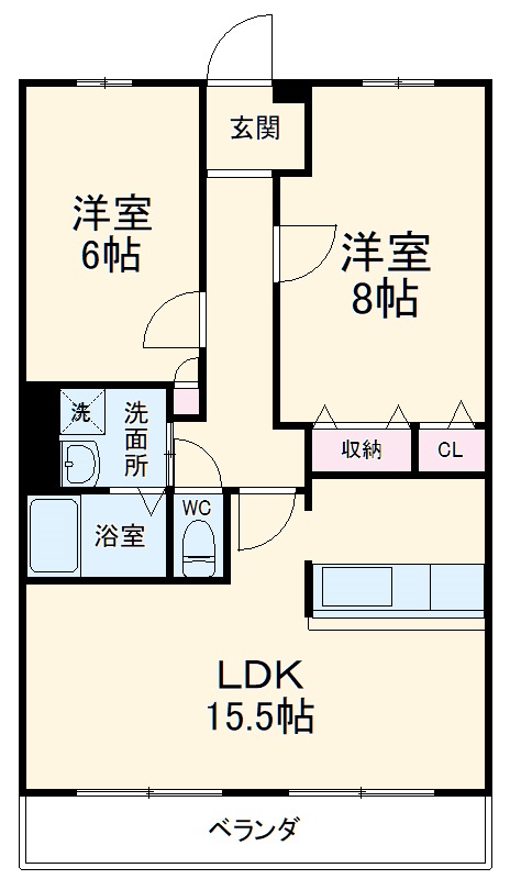 ホリーステージ城山の間取り