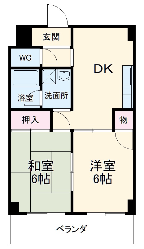 第1アリストマンションの間取り