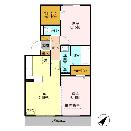 グランディールの間取り