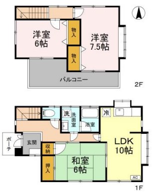 マロンタウン3番館の間取り