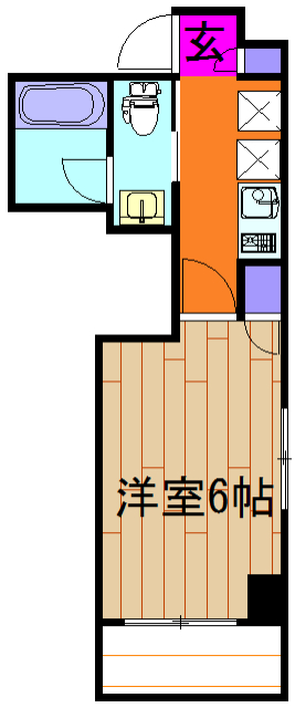 レーヴ町田ⅤAの間取り