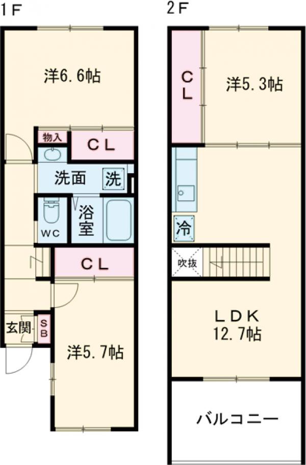 めいきゅう参番館の間取り