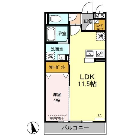 デュアリス川口の間取り