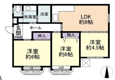 コスモ荻窪の間取り