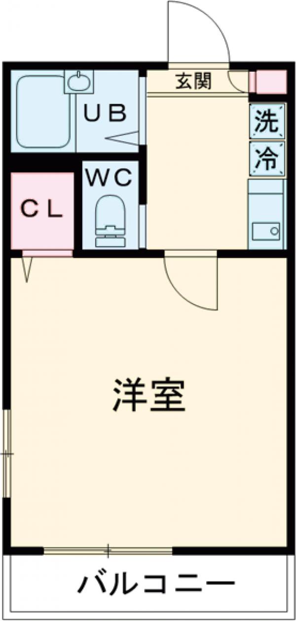 阿佐谷南の完工年月(2013年10月)築の賃貸アパートの間取り