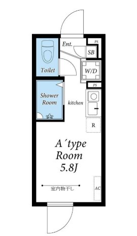リブリ・松庵・105号室の間取り