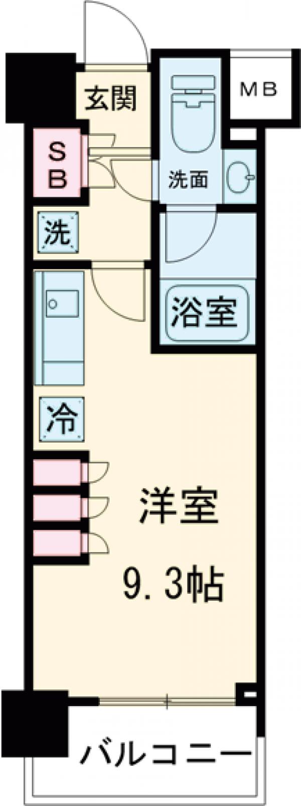 パークアクシス東高円寺の間取り