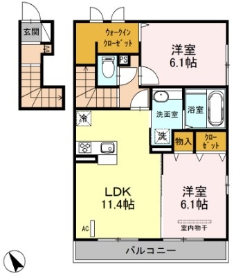 メゾンアイリスの間取り