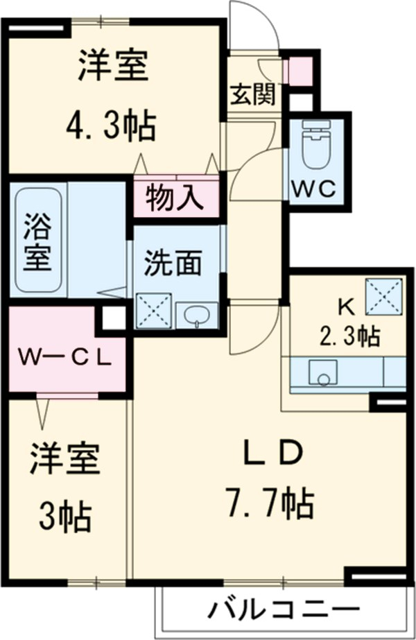 サンハイム宮前の間取り