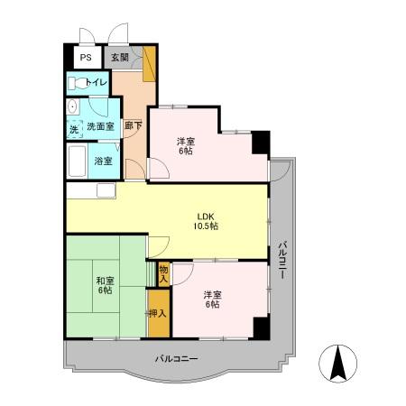 クオリティダイカンの間取り