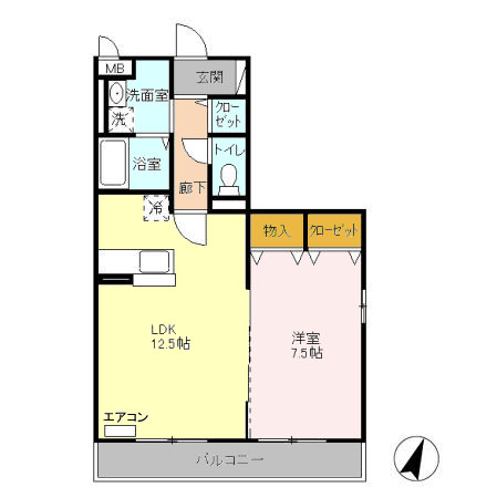コンフォール瑞江Ⅲの間取り