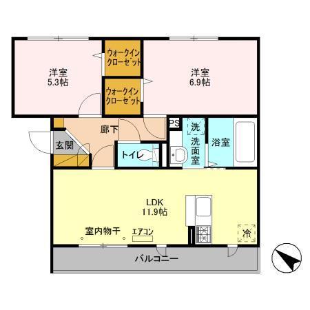 エムワイハイツの間取り