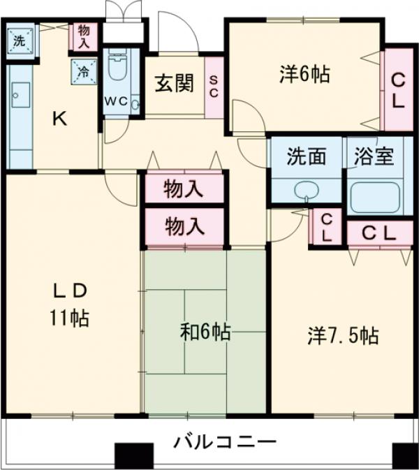 リバーサイド隅田セントラルタワーパレスの間取り