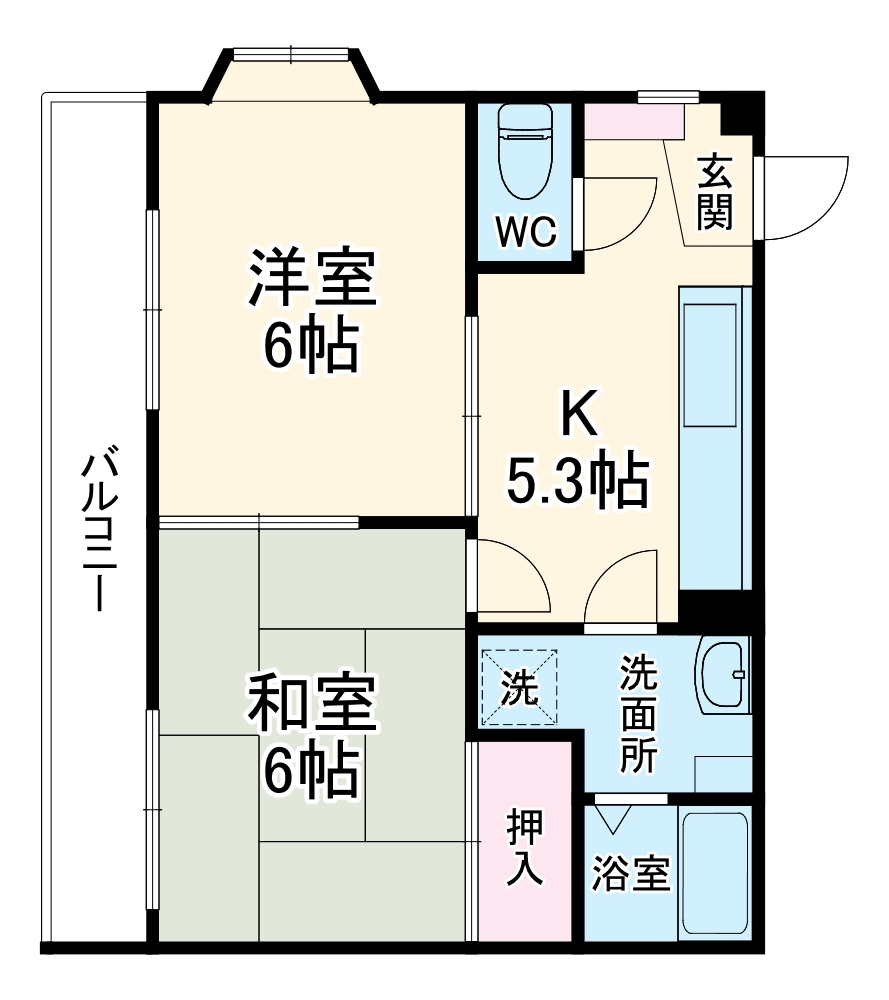 Cherryplaza美樹の間取り
