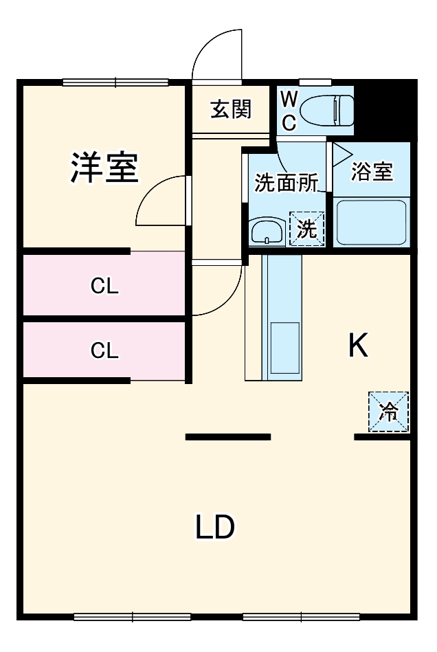 サンバレー草薙の間取り