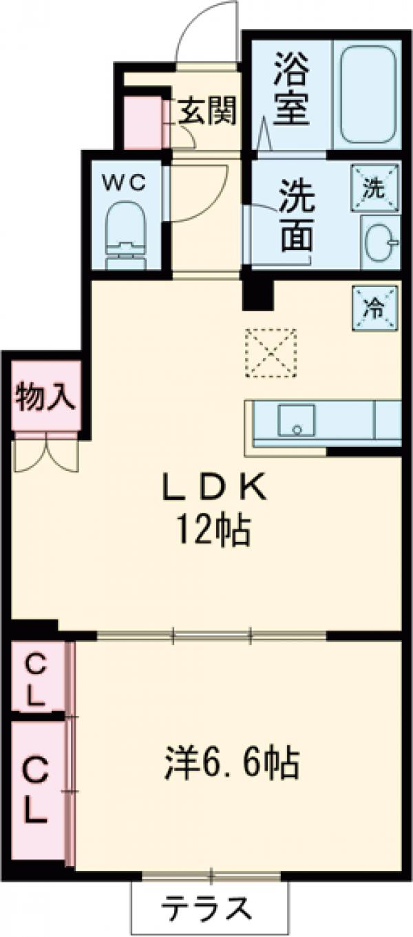 エルカーサHDKの間取り