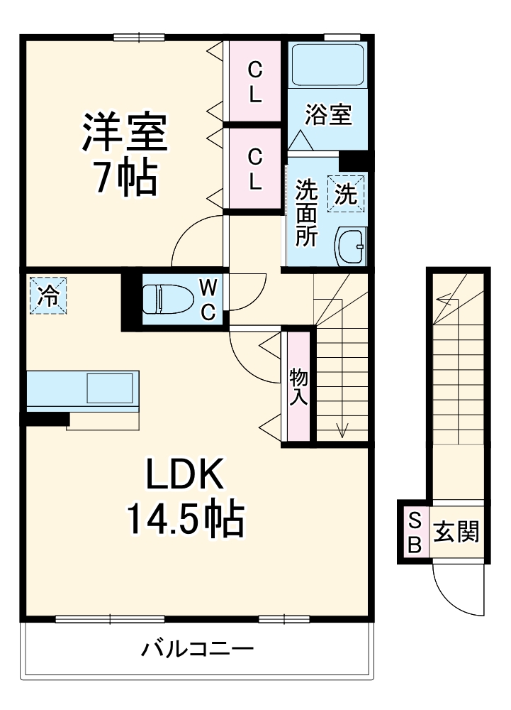 メゾンソレイユの間取り