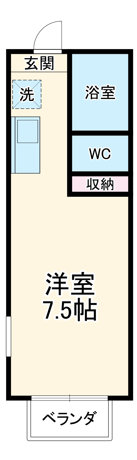 コーポ千日原の間取り