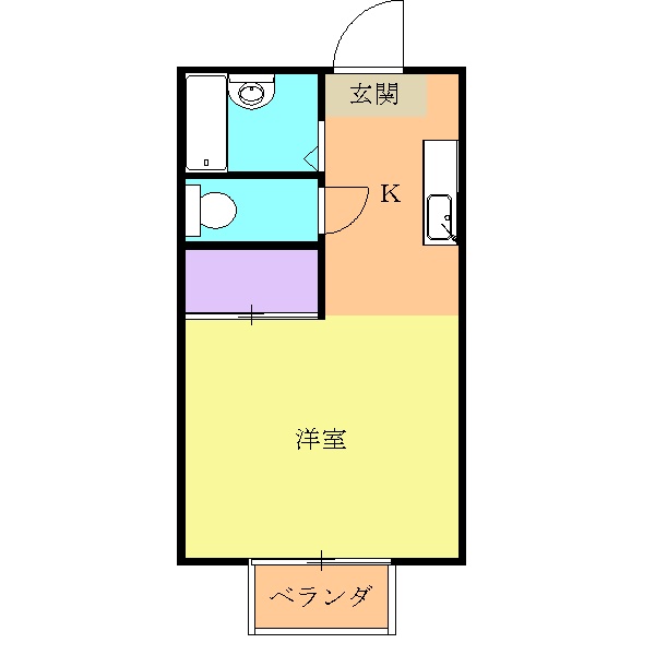 コーポ千日原の間取り
