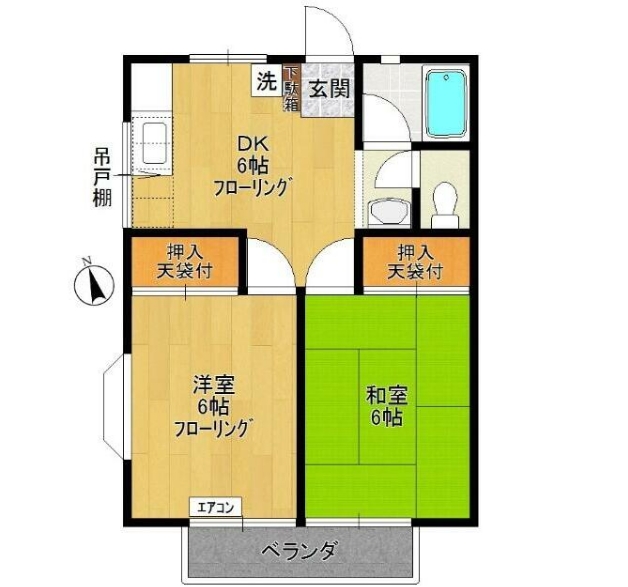 コーポサンライズの間取り