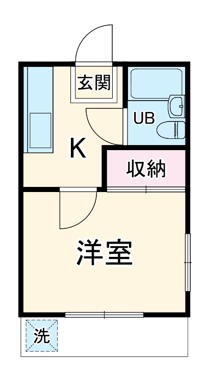 フラット田園の間取り