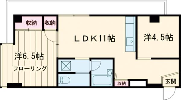 業平ハイツ(5丁目)の間取り