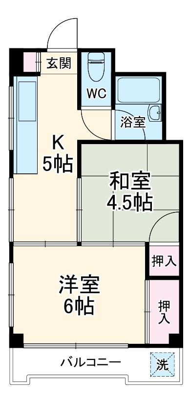コスモスマンション新所沢の間取り