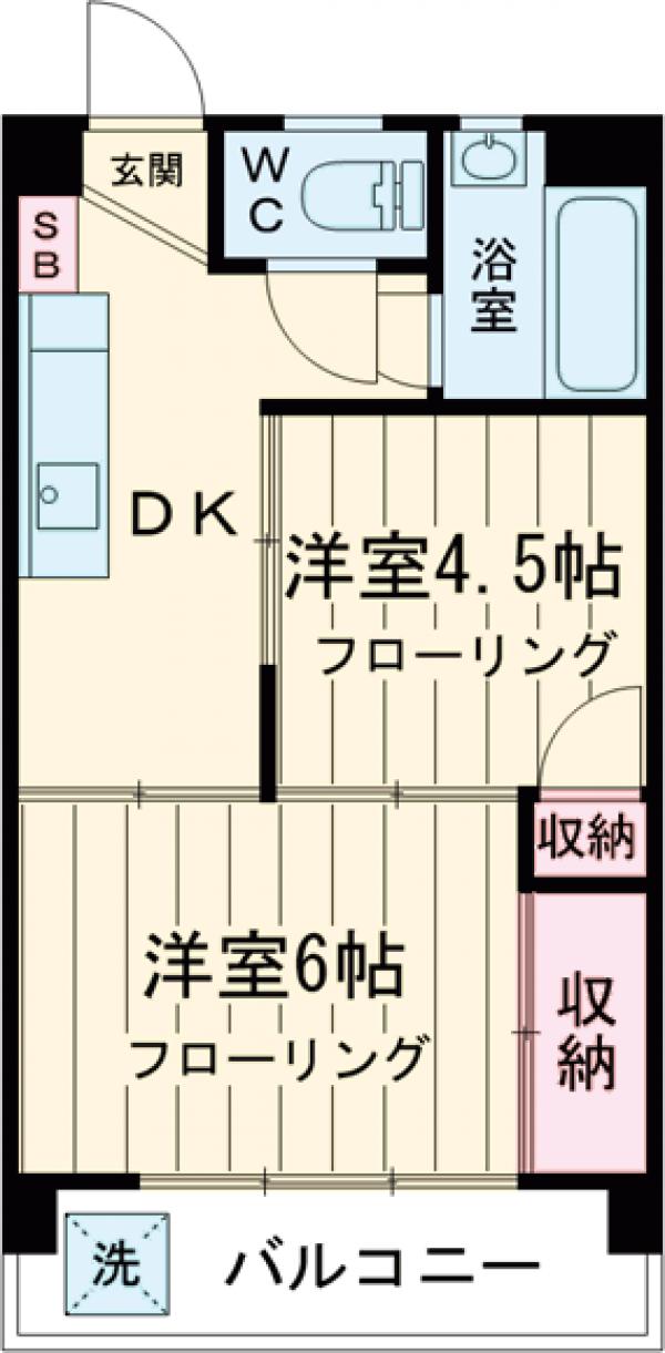 一橋ハイムの間取り