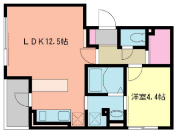 向島の完工年月(2017年6月)築の賃貸マンションの間取り