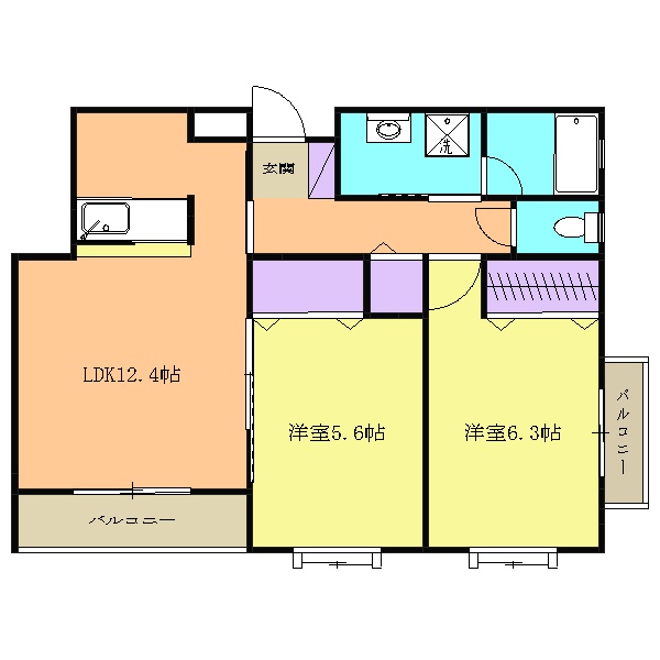 エレガン　パルテールの間取り