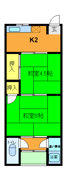 豊栄ハイツの間取り