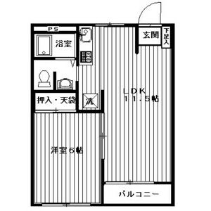 エステート和ヶ原Bの間取り