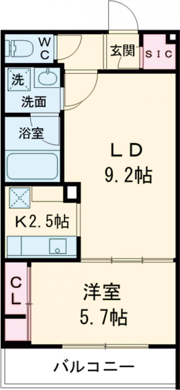 ＨＹ’ｓ　Ｖｉｇｏｒ　墨田・414号室の間取り