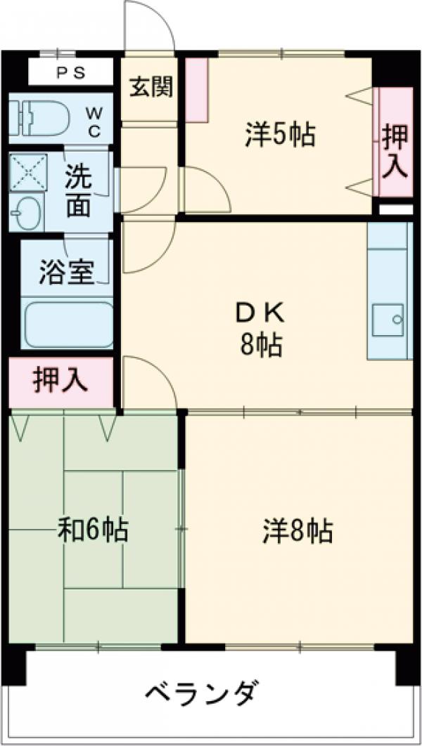 今井ドゥーズィエムマンションの間取り