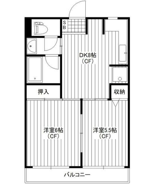 梶ヶ谷リベールの間取り