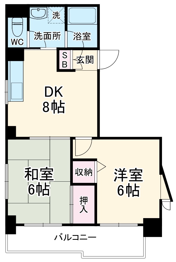 梶ヶ谷リベールの間取り