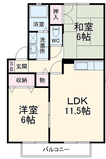 エスポワールKの間取り