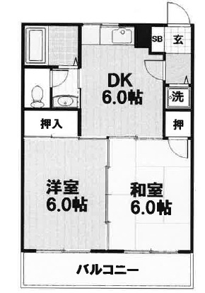 サンライブマンションの間取り