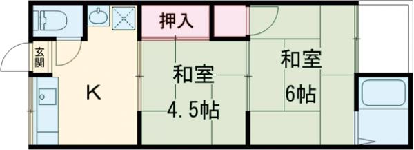 第一永井荘の間取り