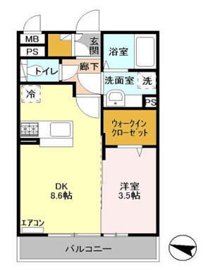 シェドゥーヴルの間取り