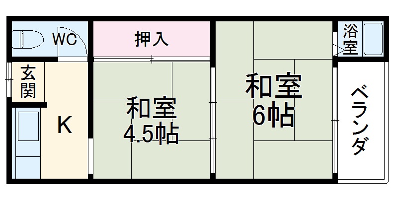 柳本荘の間取り