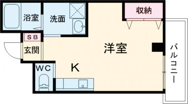 立花の完工年月(2018年5月)築の賃貸マンションの間取り
