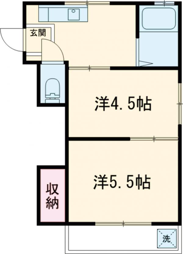 西府マンションの間取り